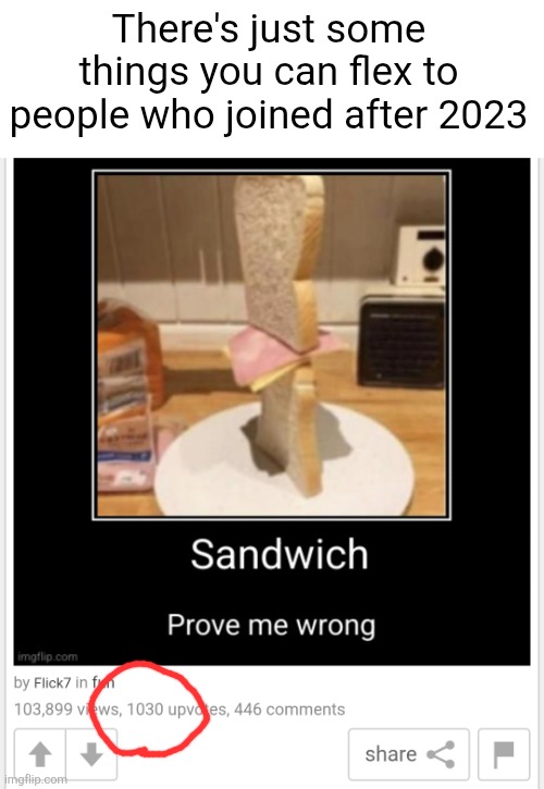 There's just some things you can flex to people who joined after 2023 | made w/ Imgflip meme maker
