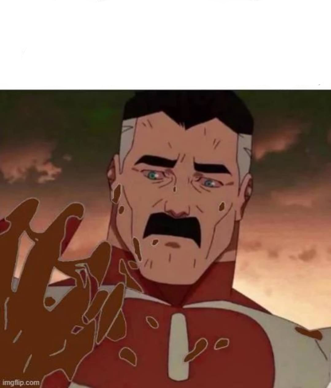 omniman hand Blank Meme Template