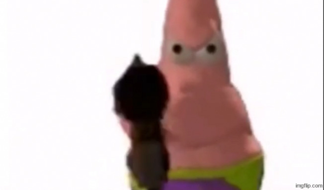 Patrick spots a disgrace. | image tagged in patrick spots a disgrace | made w/ Imgflip meme maker