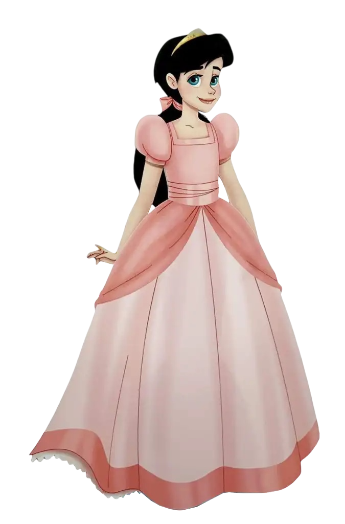 PNG Melody vestido rosa - La Sirenita 2 Blank Meme Template
