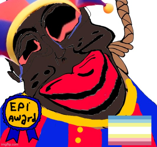 Black Pomni 3.0 Blank Meme Template