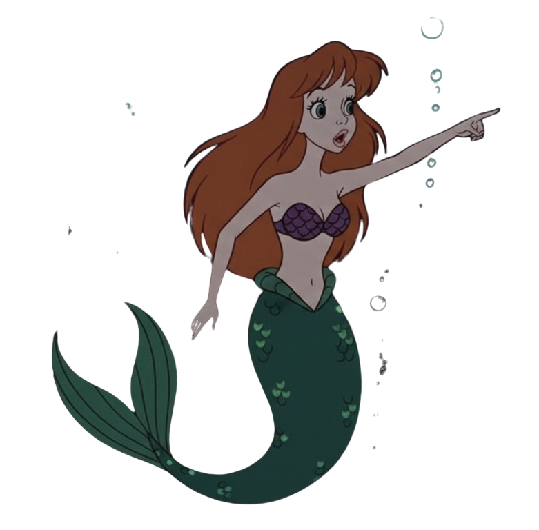 Ariel (70s) Blank Meme Template