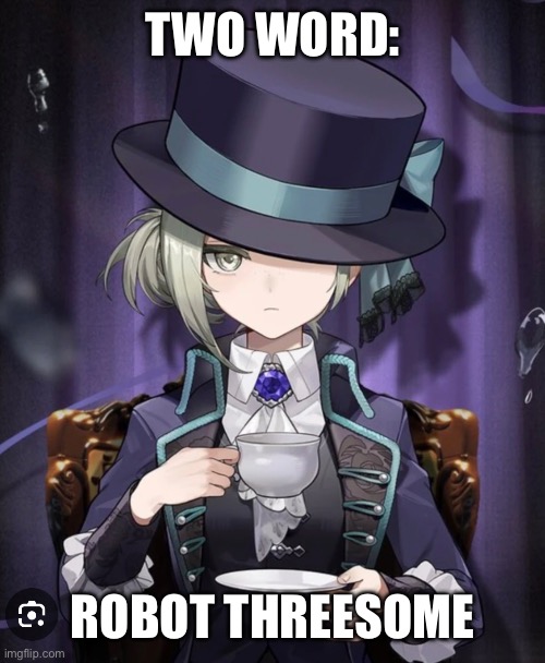 TWO WORD: ROBOT THREESOME | made w/ Imgflip meme maker