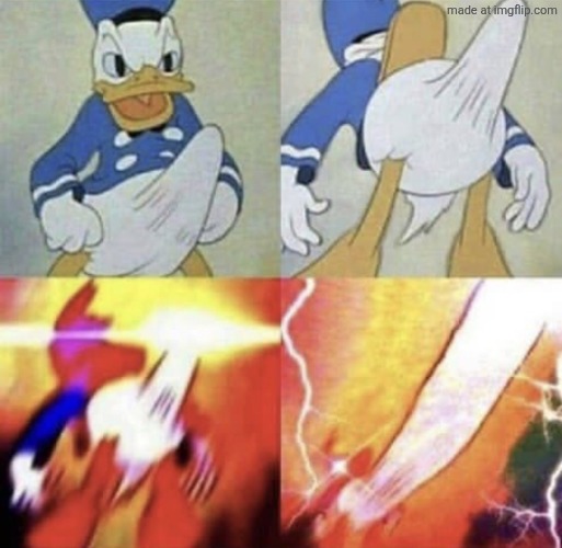 image tagged in donald duck erection | made w/ Imgflip meme maker