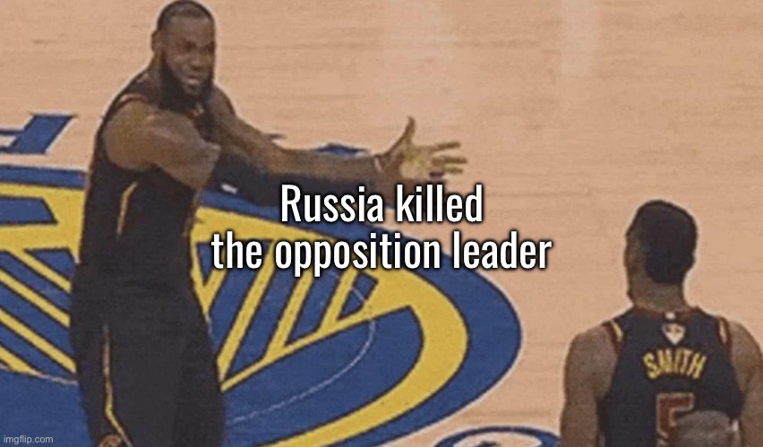 Democracy my ass | Russia killed the opposition leader | image tagged in ref do something | made w/ Imgflip meme maker