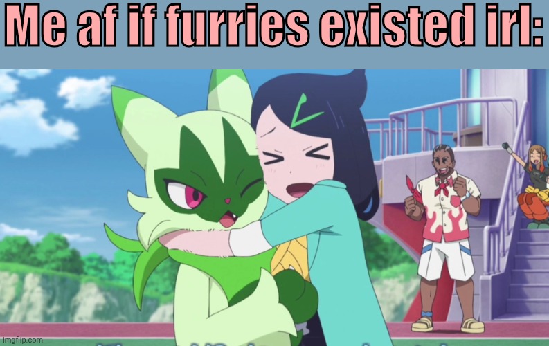 Viky :D | Me af if furries existed irl: | image tagged in liko hug floragato | made w/ Imgflip meme maker