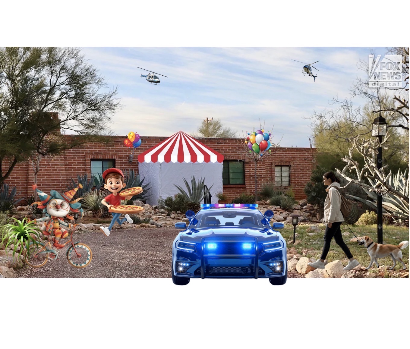 Circus Crime Scene Blank Meme Template