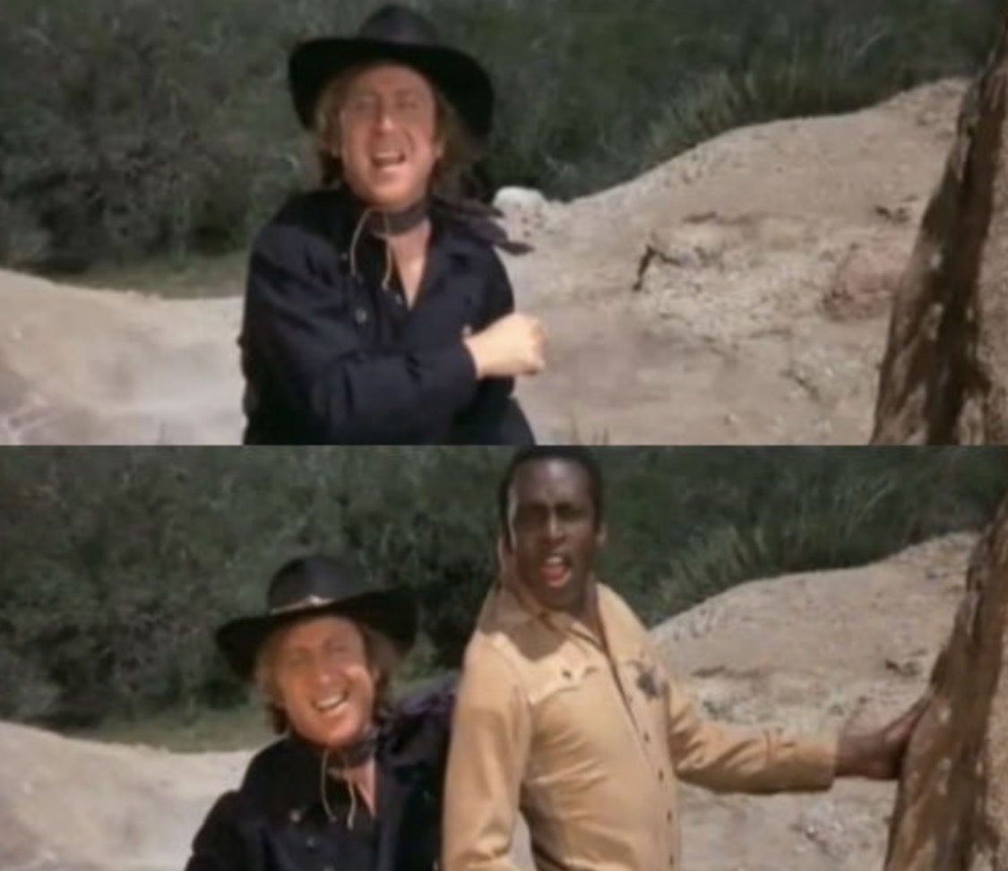 Blazing Saddles: Hey Where the White Women At Blank Meme Template