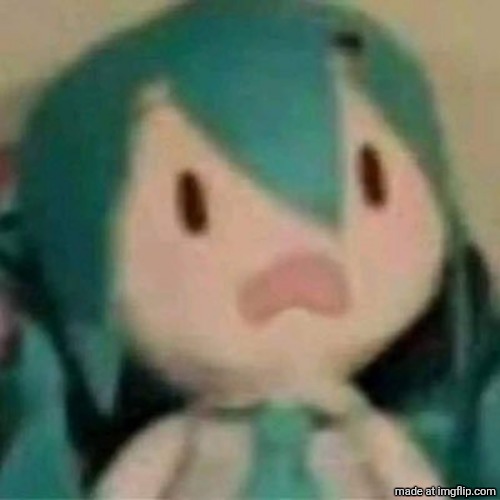 Shocked Miku Plush | image tagged in shocked miku plush | made w/ Imgflip meme maker