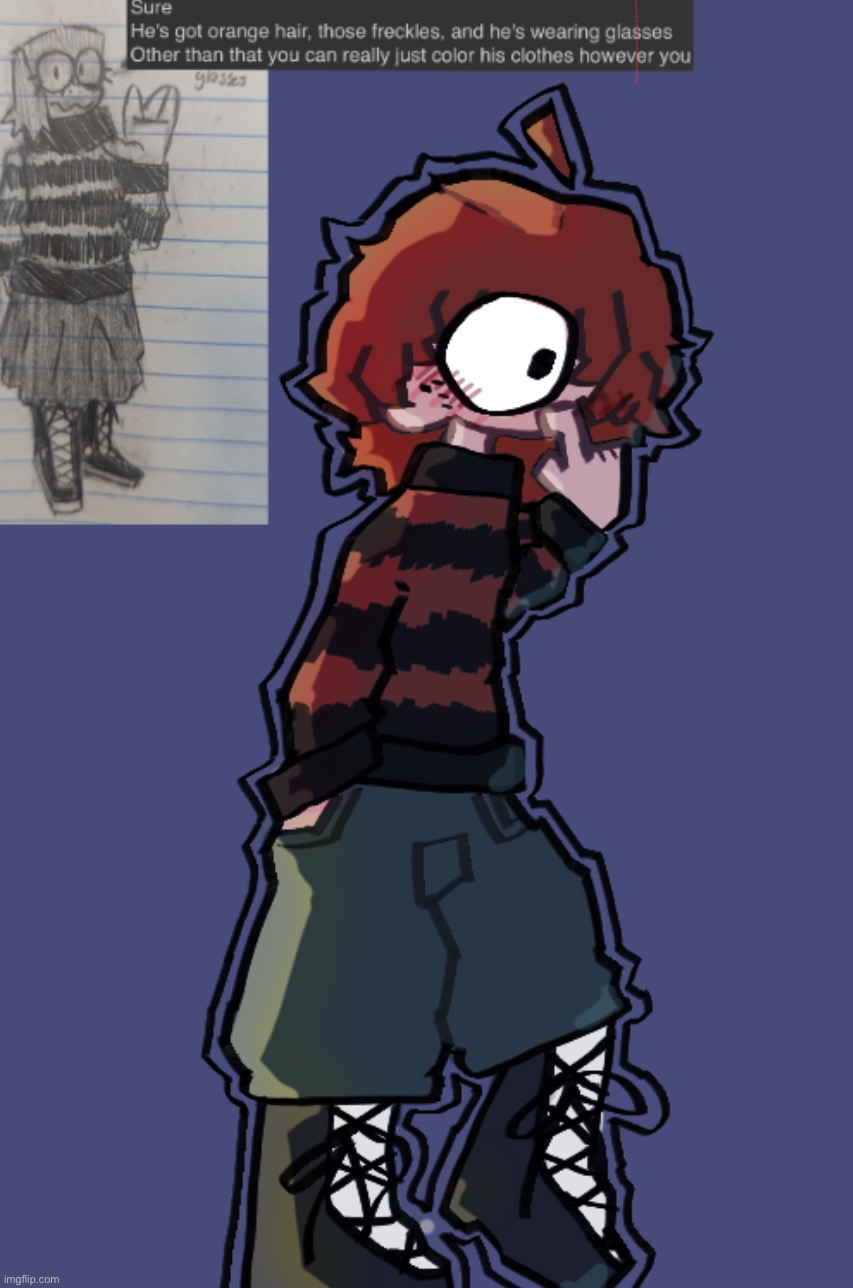 (Mr. Mystery’s OC) In my artstyle / hope its at least pretty accurate | image tagged in drawing,stuff | made w/ Imgflip meme maker