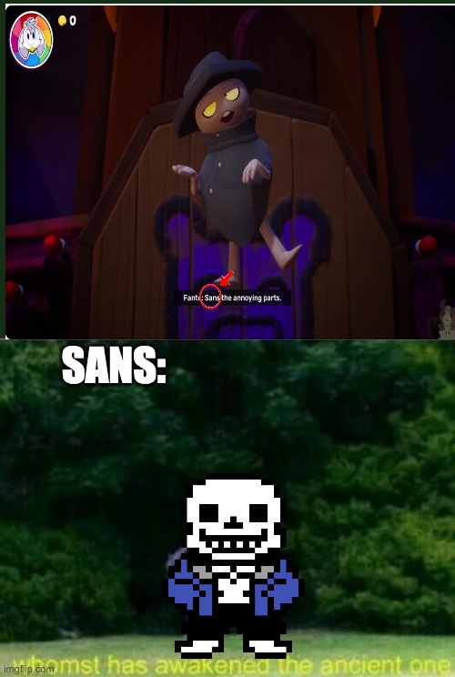 no way | SANS: | image tagged in whomst has awakened the ancient one,sans undertale,french | made w/ Imgflip meme maker