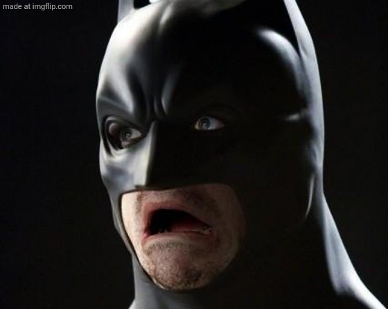 shocked batman | image tagged in shocked batman | made w/ Imgflip meme maker