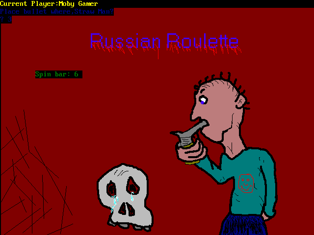 Russian roulette MSDOS Blank Meme Template