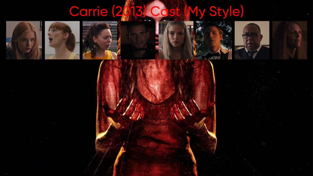 Carrie (2013) Cast (My Style) Blank Meme Template