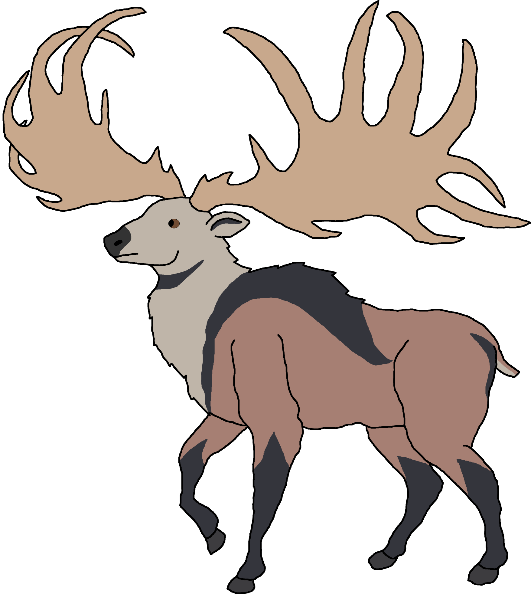 Male Megaloceros (Paleoverse + EOIverse) Blank Meme Template