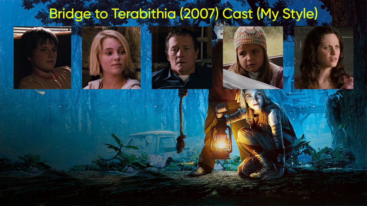 High Quality Bridge to Terabithia (2007) Cast (My Style) Blank Meme Template