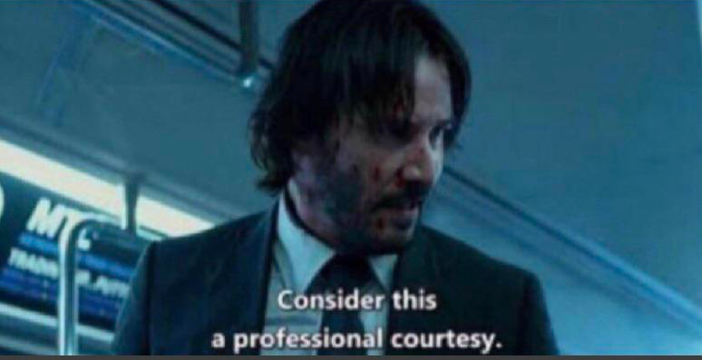 Professional Courtesy Blank Meme Template