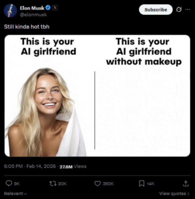 This is your AI girlfriend without makeup Blank Meme Template