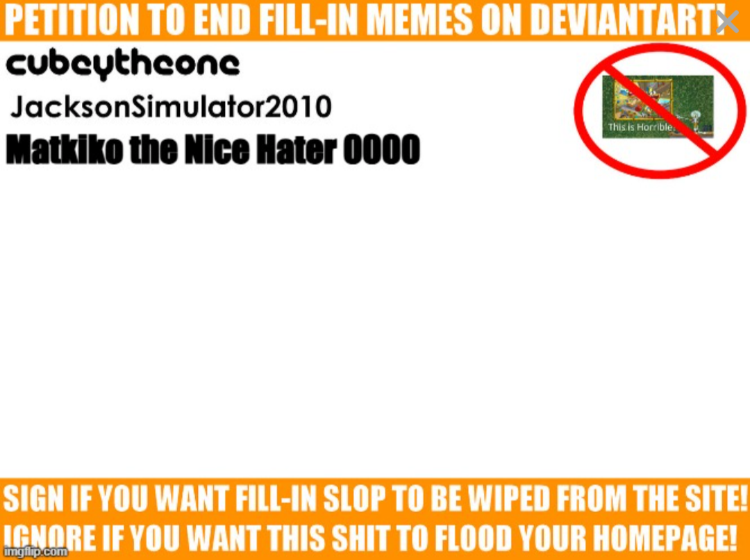 Sign it! Blank Meme Template