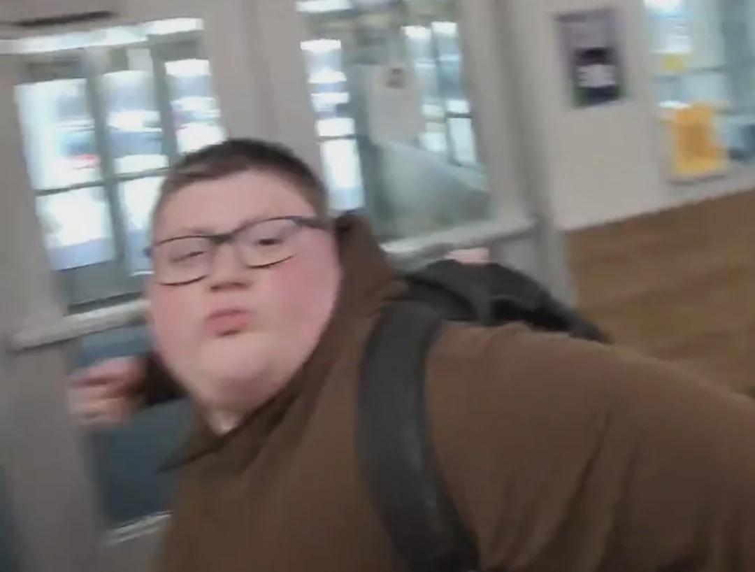 student who punched the pro-ICE idiot Blank Meme Template