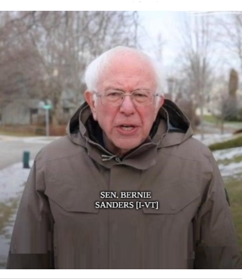Sen. Bernie Sanders Blank Meme Template