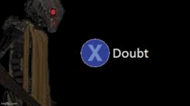 One day a question crossed through my mind. | image tagged in lobotomy corp,doubt | made w/ Imgflip meme maker