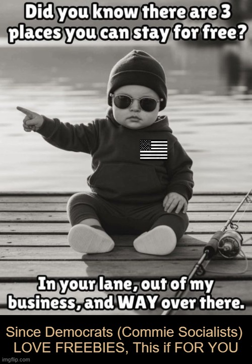 Even Babies 'Get It' | Since Democrats (Commie Socialists) 
LOVE FREEBIES, This if FOR YOU | image tagged in democrats,democratic socialism,free stuff,communist socialist,mind your own business,liberals | made w/ Imgflip meme maker