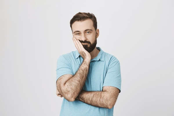 Bored man Blank Meme Template