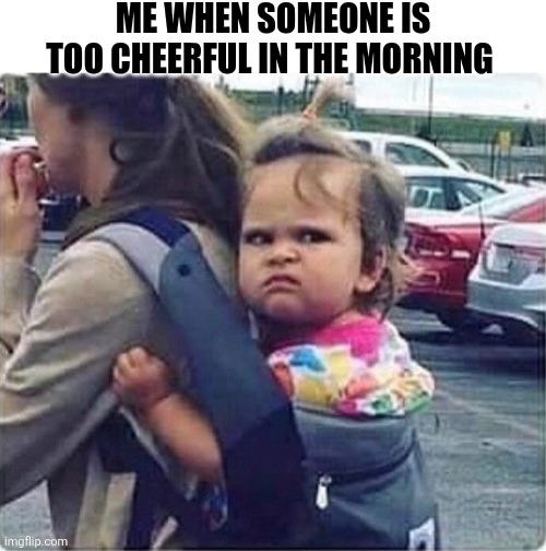 Me When Someone Is Too Cheerful In The Morning | ME WHEN SOMEONE IS TOO CHEERFUL IN THE MORNING | image tagged in chrisjoines1 | made w/ Imgflip meme maker