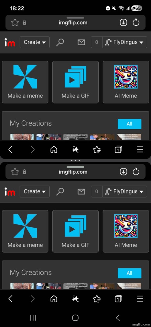 I'm using imgflip while using imgflip at the same time | made w/ Imgflip meme maker