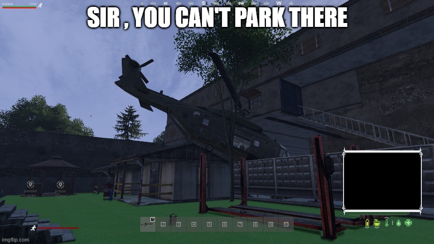 DayZ sir you cant park there | SIR , YOU CAN'T PARK THERE | image tagged in dayz,park | made w/ Imgflip meme maker