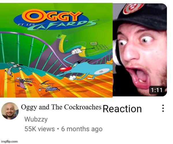 Uhhhhh- | Oggy and The Cockroaches | image tagged in reaction shitpost,oggy and the cockroaches | made w/ Imgflip meme maker