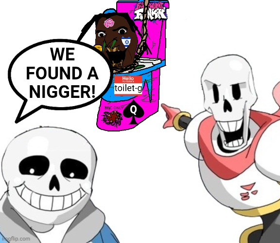 Sans and papyrus go Coon Hunting Blank Meme Template