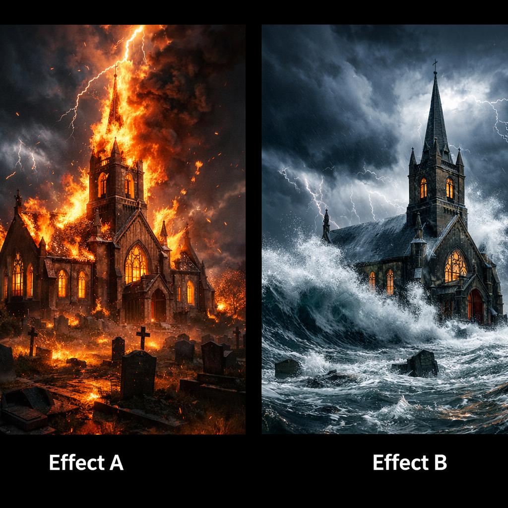 Which {Effect A or Effect A}, Do YOU think would be MORE DRAMATI Blank Meme Template