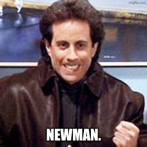 Seinfeld Newman | NEWMAN. | image tagged in seinfeld newman | made w/ Imgflip meme maker