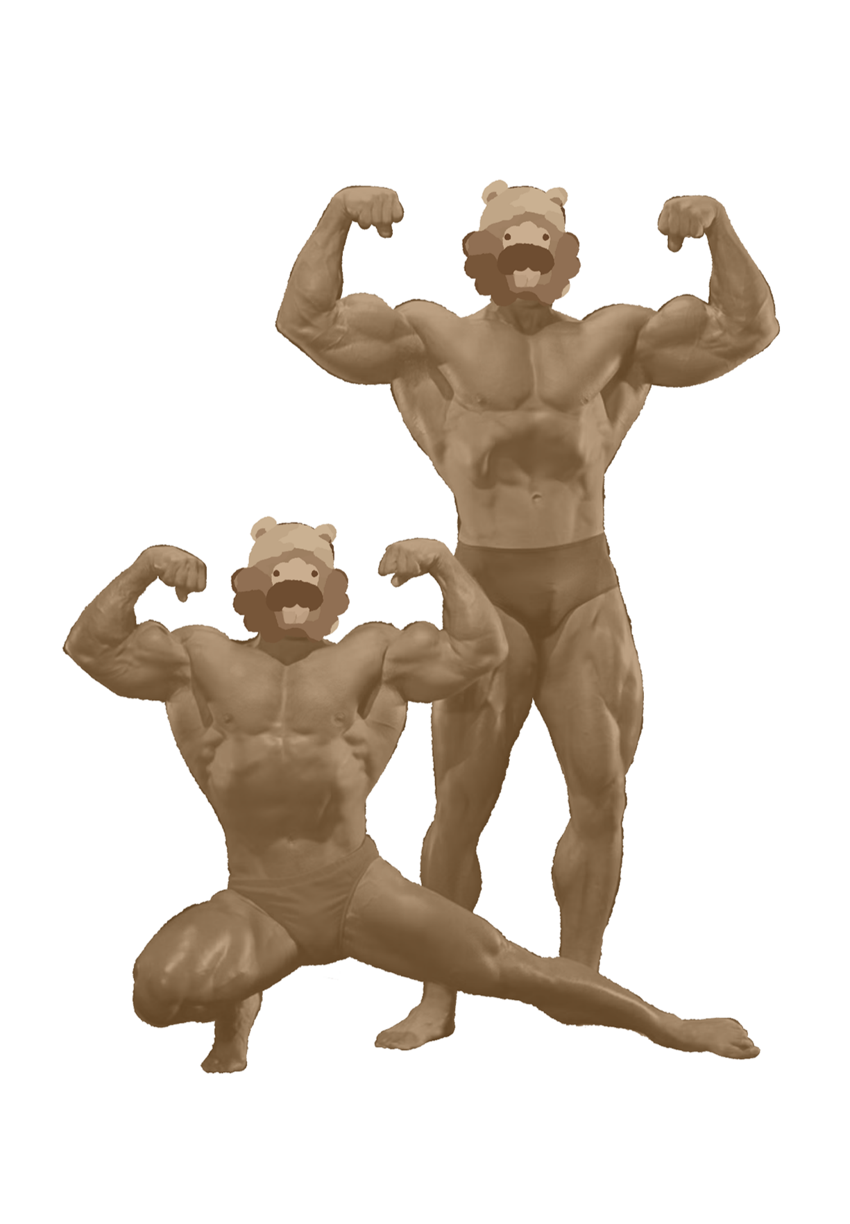 Bodybuilder bidoof Blank Meme Template