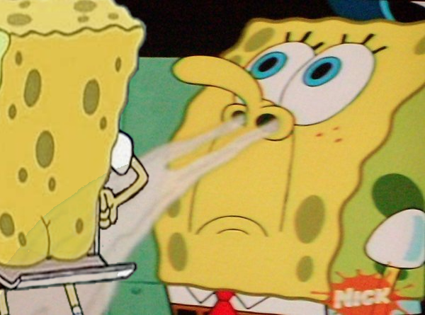 Spongebob Fart smell Blank Meme Template
