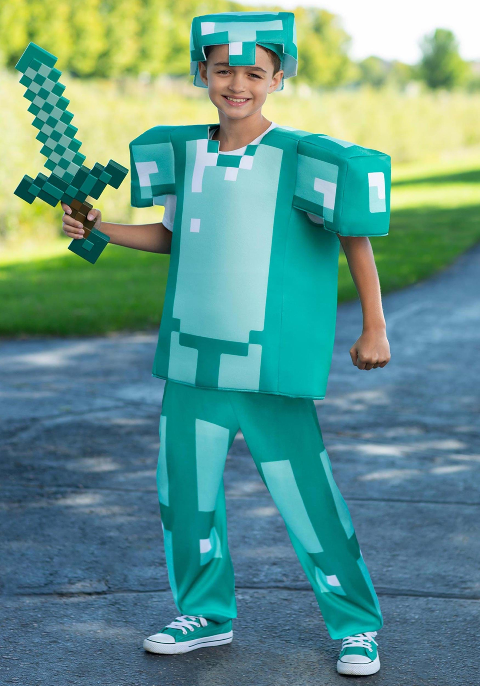 Diamond armor kid Blank Meme Template