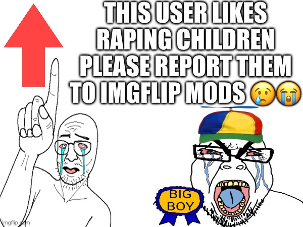This user is a pedophile! Blank Meme Template