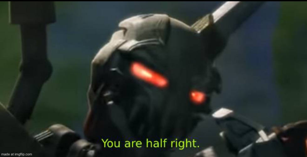 You are half right Hero Factory | image tagged in you are half right hero factory | made w/ Imgflip meme maker
