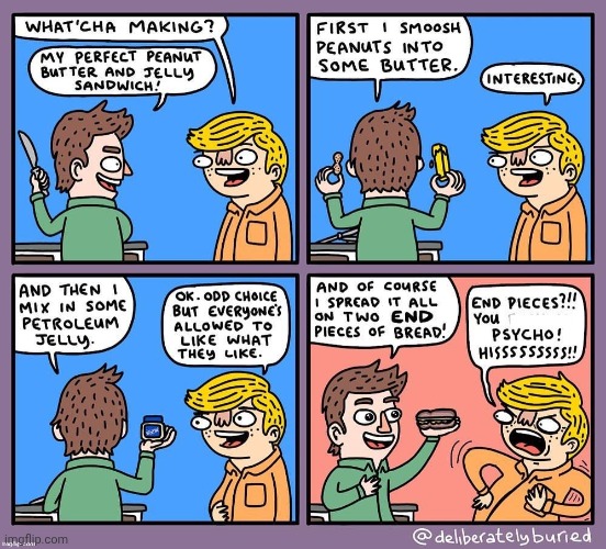 PB&J | image tagged in peanut butter and jelly sandwich,sandwich,peanut butter,jelly,comics,comics/cartoons | made w/ Imgflip meme maker