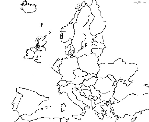 NOW we have a peceful world | image tagged in europe map | made w/ Imgflip meme maker