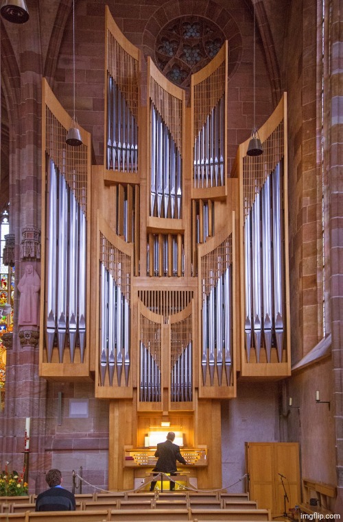 Shit I'd be playing before turning around to reveal a mask covering the first quadrant of my face: | image tagged in giant pipe organ | made w/ Imgflip meme maker