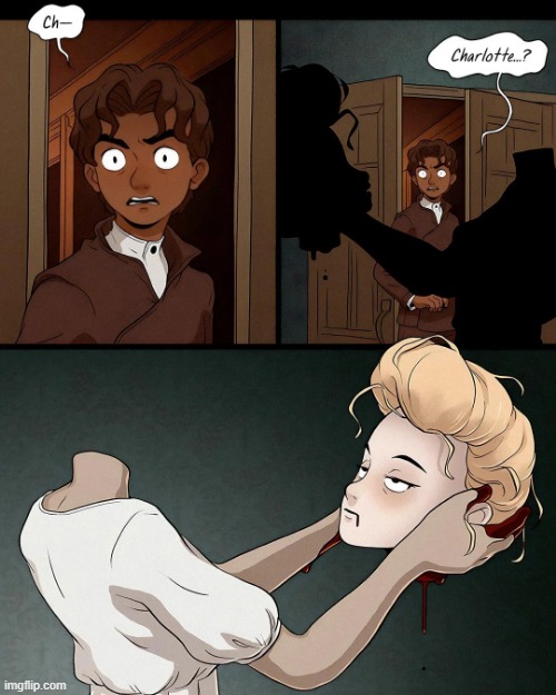 image tagged in ex,wife,ex wife,head,body,blood | made w/ Imgflip meme maker