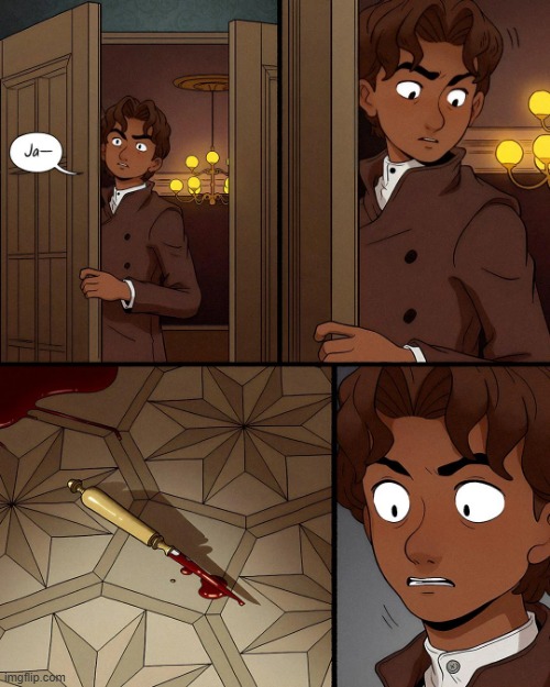 image tagged in wife,room,blade,blood,floor,uh oh | made w/ Imgflip meme maker