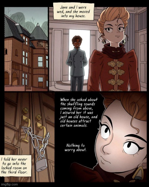 image tagged in wife,wedding,room,locked,house,suspicion | made w/ Imgflip meme maker