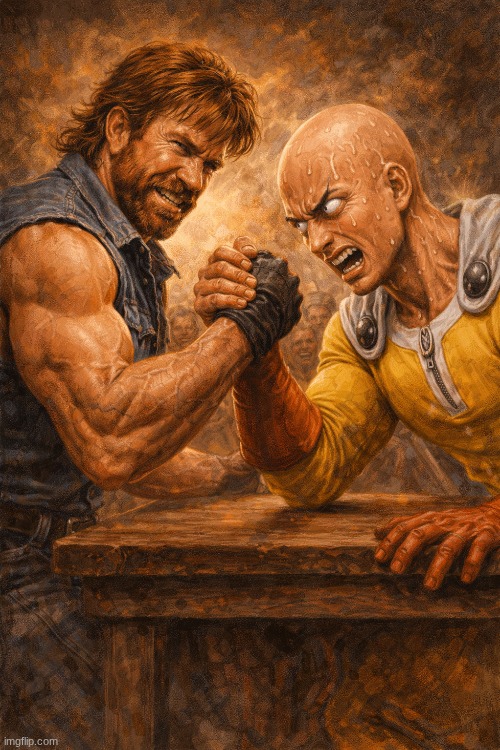 Accurate. | image tagged in chuck norris,one punch man | made w/ Imgflip meme maker