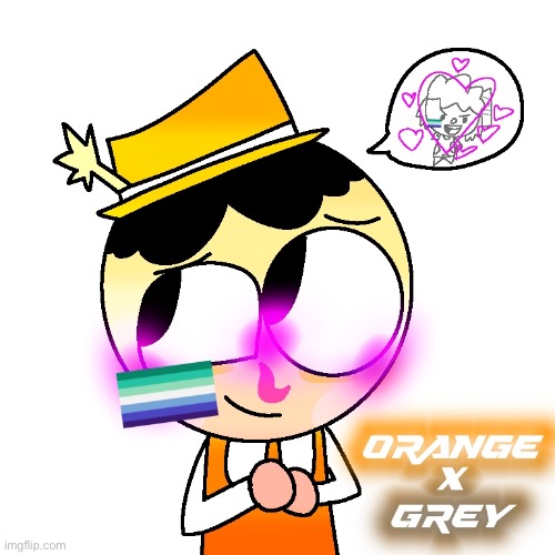 Orange x grey (raiding the stream until MegaManTummy gets banned) | image tagged in ship,orangexgrey | made w/ Imgflip meme maker