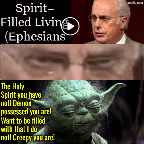 John MacArthur appeared to be demon possessed | image tagged in calvinism,calvinist memes,anti calvinism,reformed theology,john macarthur,possessed | made w/ Imgflip meme maker