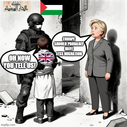 EUROPE SHOULD PROBABLY HAVE LESS MIGRATION; OH NOW YOU TELL US! | made w/ Imgflip meme maker